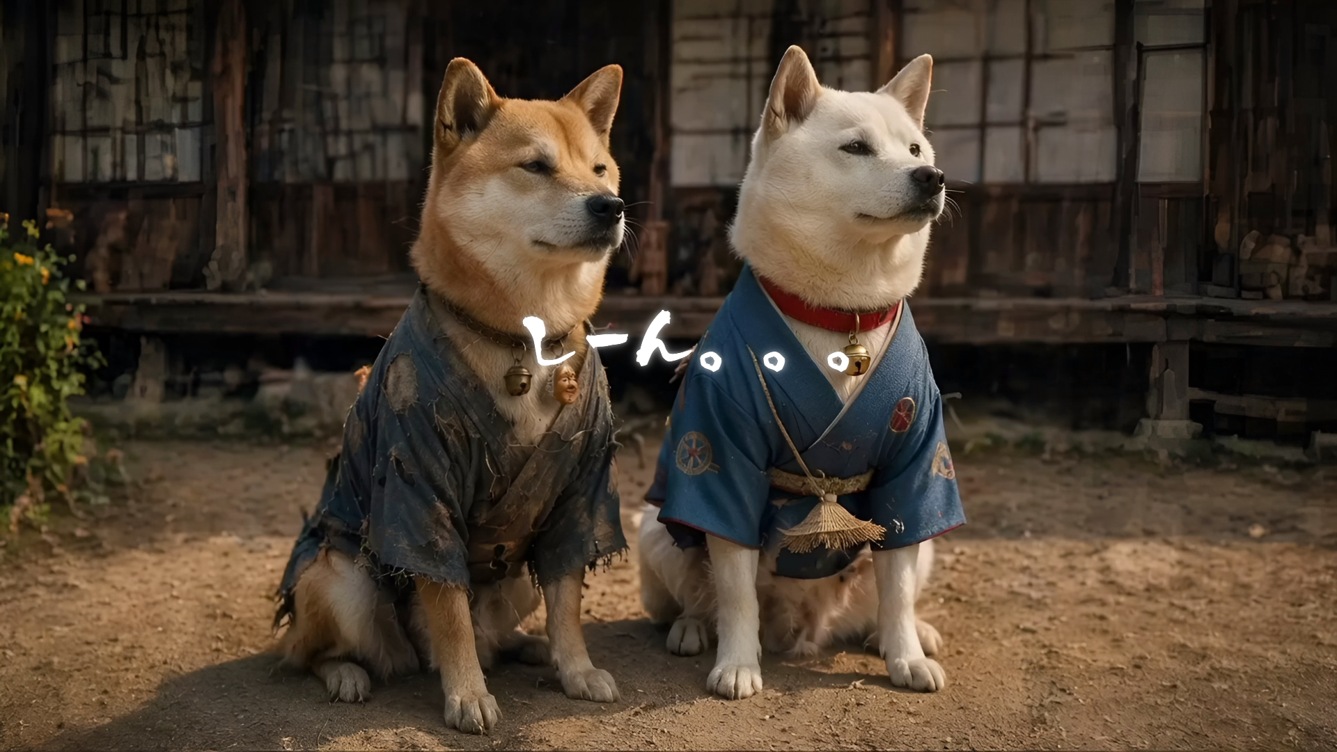 見当もつかない二頭
